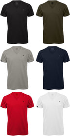 BAC TM044 ― Unisex Bio-Baumwolle V-Neck T-Shirt - Grau