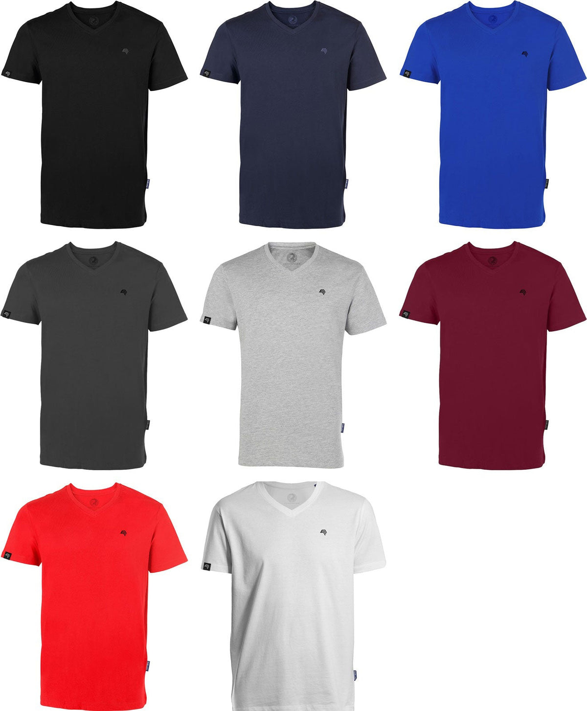 RMH 0102 ― Men's Luxury Organic Cotton V-Neck T-Shirt - Black
