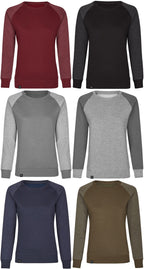 MMT 0520 ― Damen Bi-Color Sweatshirt - Olive Grün / Melange