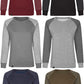 MMT 0520 ― Damen Bi-Color Sweatshirt - Burgund Rot / Melange