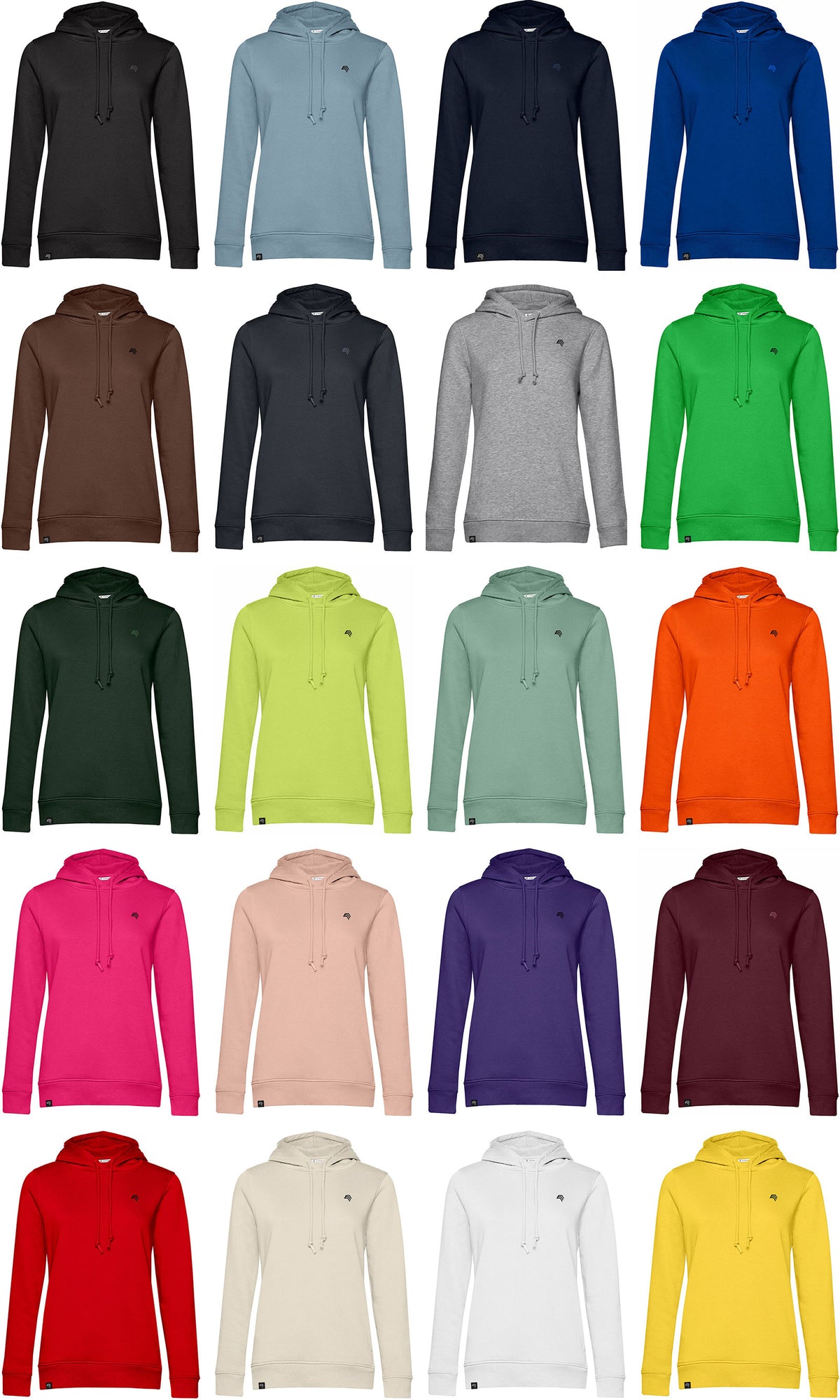 BAC W34B ― Weicher Damen Bio-Baumwolle Hoodie - Royal Blau