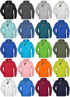 JAN 8024 ― Bio-Baumwolle Hoodie Kapuzen Sweatshirt - Lime Grün