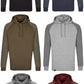 MMT 0611 ― Bi-Color No Pocket Hoodie Sweatshirt - Burgund / Rot Melange
