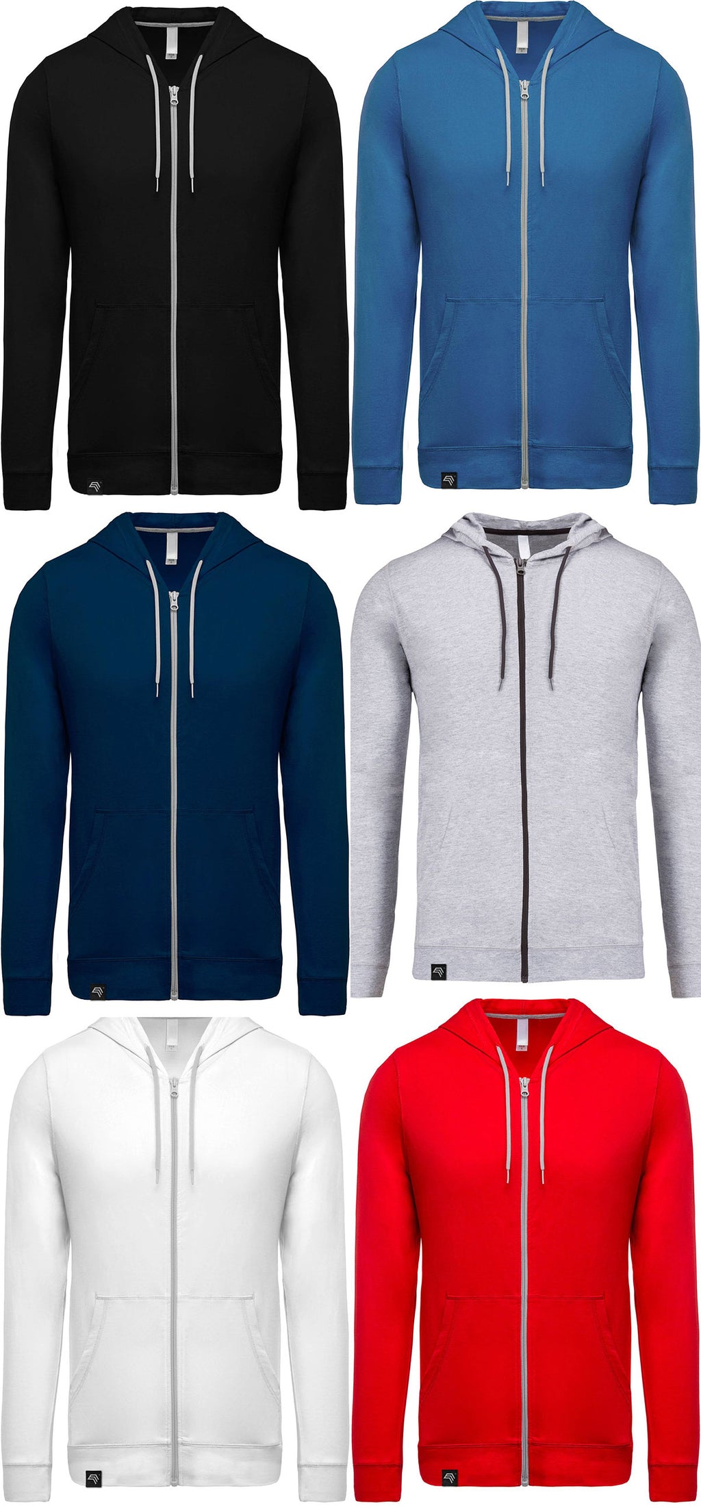 ― % ― KRB K438 ― Lightweight Contrast Sweat Jacket - Schwarz / M