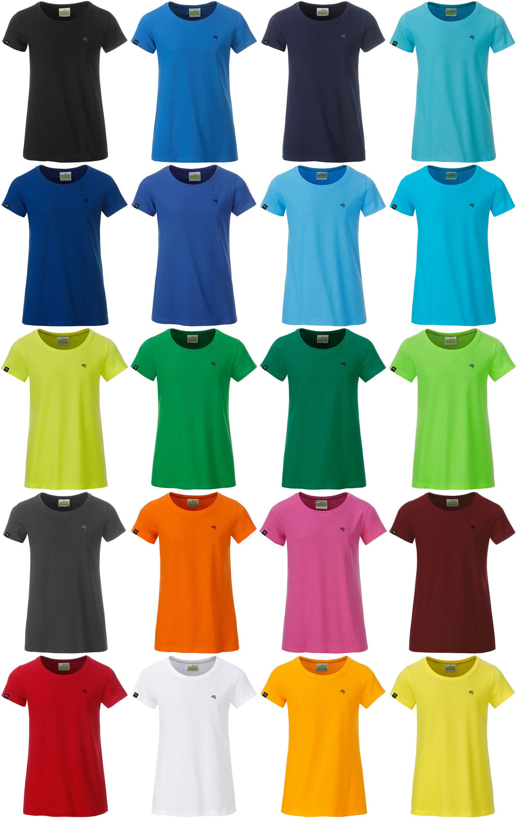 JAN 8007G ― Kids/Girls Organic Cotton T-Shirt - Dark Royal Blue