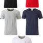 ― % ― JAN 8002 ― Herren Bio-Baumwolle Rollsaum T-Shirt - Weiß [S]