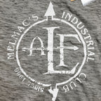 ― % ― ALF (FLA) - Damen EBM-Parodie-Girlie T-Shirt – Graphite Melange Grau