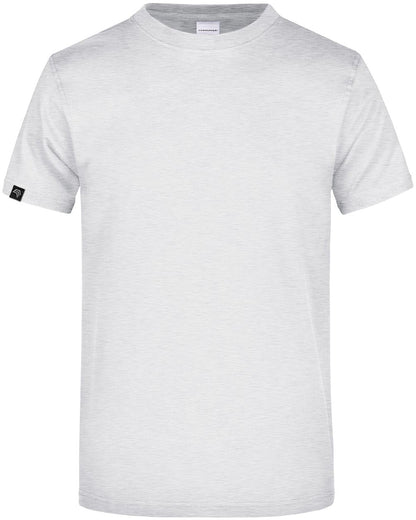 JAN 0002 ― Herren Heavy Komfort T-Shirt - Ash Grau Melange