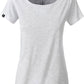 JAN 8007 ― Damen Bio-Baumwolle T-Shirt - Melange Ash Grau