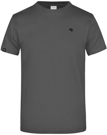 ― % ― JAN 0002/10A ― Herren Komfort T-Shirt - Graphite Grau [2XL]