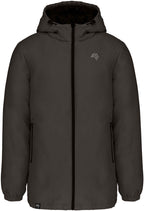 KRB 6152 – Unisex Hooded Parka made from Recycled Polyester - Dark Grey