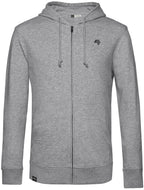 BAC U35B ― Soft Hooded Sweatshirt with Organic Cotton - Heather Grey Melange
