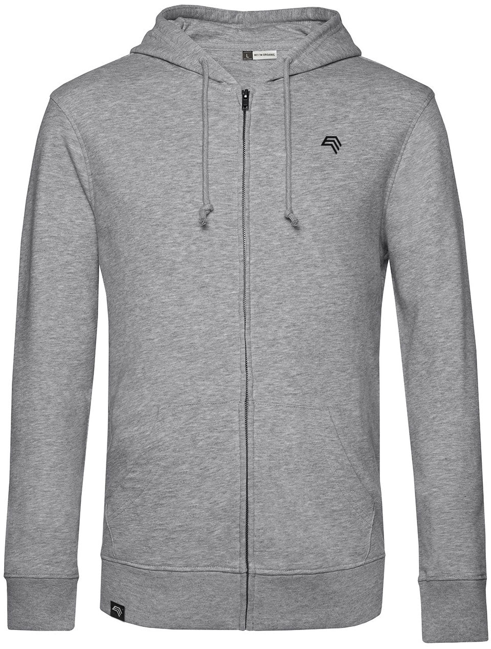 BAC U35B ― Soft Hooded Sweatshirt with Organic Cotton - Heather Grey Melange