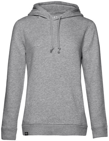 BAC W34B ― Weicher Damen Bio-Baumwolle Hoodie - Heather Grau Melange