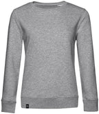 BAC W32B ― Soft Women's Organic Cotton Sweatshirt - Heather Melange Grey