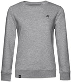 BAC W32B ― Soft Women's Organic Cotton Sweatshirt - Heather Melange Grey