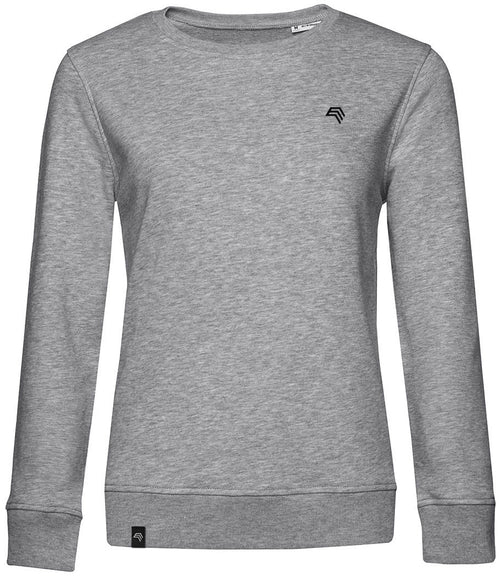 BAC W32B ― Soft Women's Organic Cotton Sweatshirt - Heather Melange Grey