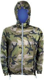 SLS 1171 – Lined Waterproof Windbreaker Skate Jacket - Camouflage Multicolor