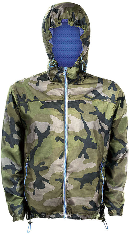 SLS 1171 ― Lined Waterproof Windbreaker Skate Jacket - Camouflage Multicolor