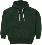 MTS M073 ― Heavy Peach-finish Organic Cotton Raglan Hoodie - Forest Green