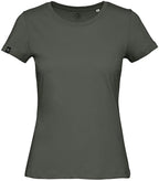 ― % ― BAC TW043 ― Damen Bio-Baumwolle Medium-Fit T-Shirt - Olive Grün Grau / XS