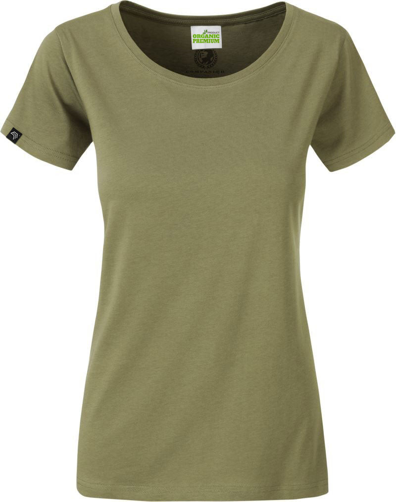 JAN 8007 ― Damen Bio-Baumwolle T-Shirt - Khaki Grün