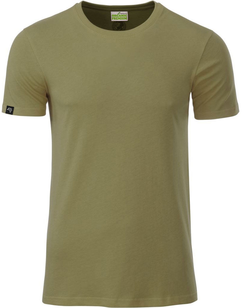 JAN 8008 ― Men's Organic Cotton T-Shirt - Khaki Green