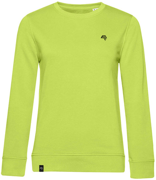 BAC W32B – Soft Women's Organic Cotton Sweatshirt - Lime Yellow Green
