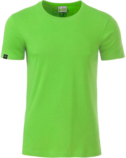 JAN 8008 ― Herren Bio-Baumwolle T-Shirt - Lime Grün