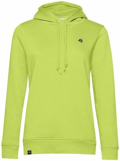 BAC W34B ― Weicher Damen Bio-Baumwolle Hoodie - Gelb Lime Grün