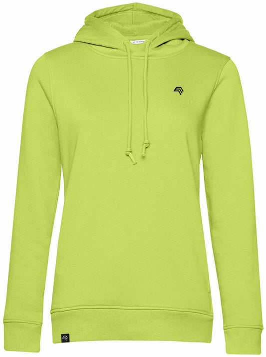 BAC W34B ― Weicher Damen Bio-Baumwolle Hoodie - Gelb Lime Grün