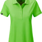 ― % ― JAN 8009/ ― Damen Bio-Baumwolle Polo Shirt - Lime Grün [S]