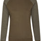 MMT 0520 ― Damen Bi-Color Sweatshirt - Olive Grün / Melange