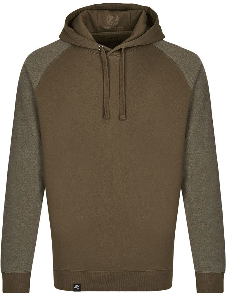 MMT 0611 ― Bi-Color No Pocket Hoodie Sweatshirt - Grün Olive / Melange