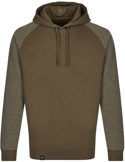 MMT 0611 ― Bi-Color No Pocket Hoodie Sweatshirt - Grün Olive / Melange