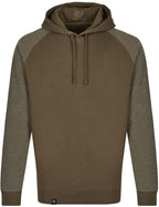 MMT 0611 ― Bi-Color No Pocket Hoodie Sweatshirt - Green Olive / Melange