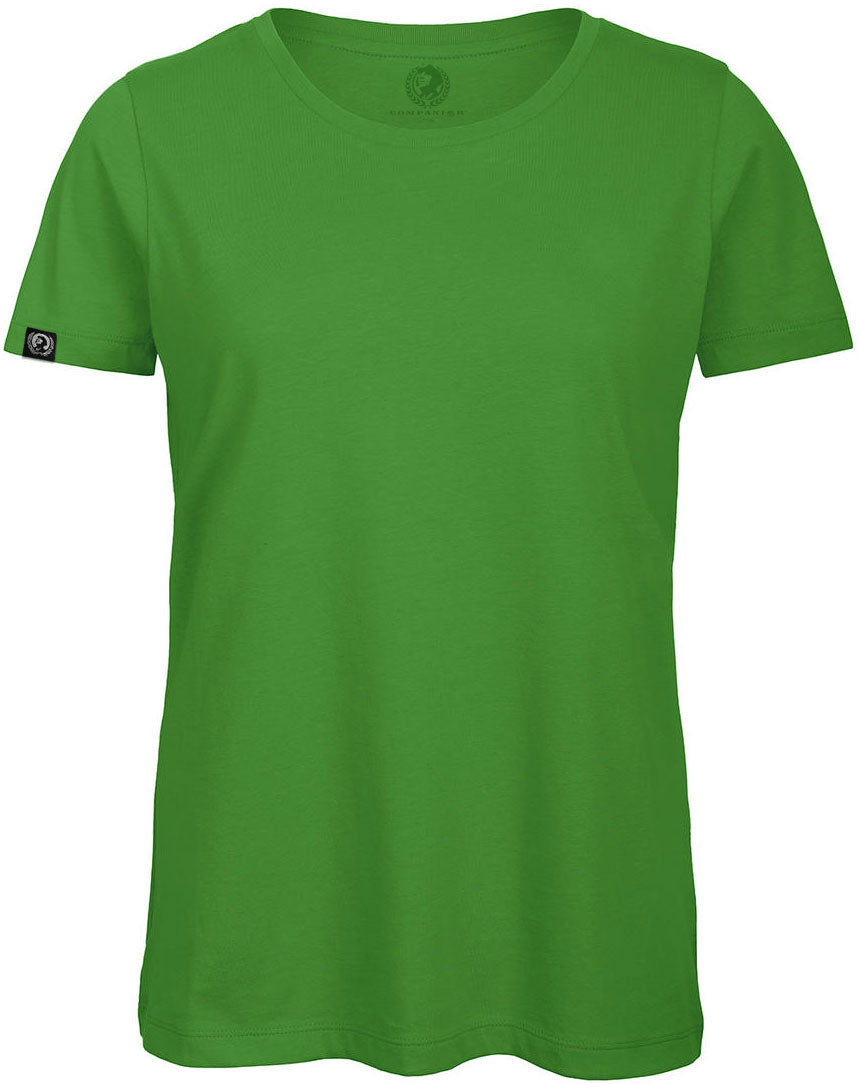 ― % ― BAC TW043 ― Damen Bio-Baumwolle Medium-Fit T-Shirt - Grün / S