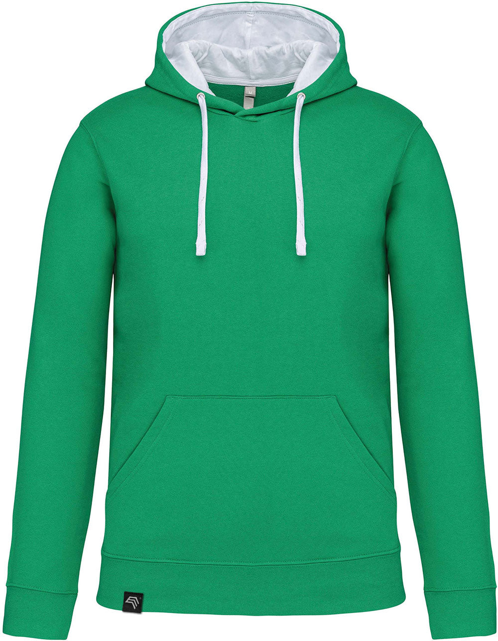 KRB K446 — Bi-Color Hoodie Sweatshirt - Kelly Green / White