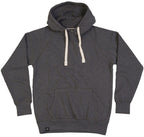 MTS M073 ― Heavy Peach-finish Raglan Hoodie with Organic Cotton - Grey Charcoal Melange