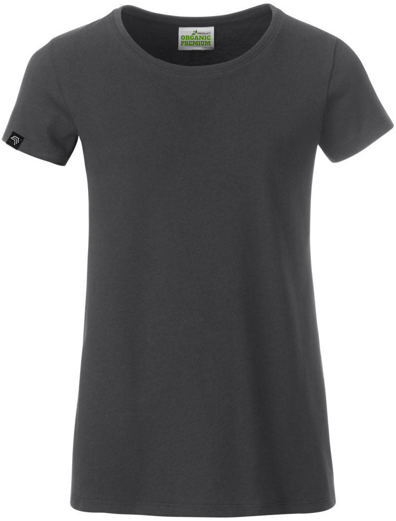 JAN 8007G ― Kinder/Mädchen Bio-Baumwolle T-Shirt - Graphite Grau
