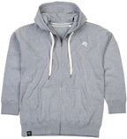 MTS M083 ― Heavy Raglan Sweat Jacket with Organic Cotton - Heather Grey Melange