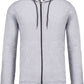 KRB K438 ― Lightweight Contrast Sweat Jacket - Heather Grau Melange