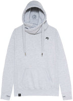 JDS 0021 — Cross Neck Hoodie - Heather Gray Melange
