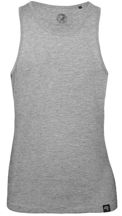 BAC TM072 ― Herren Bio-Baumwolle Tank Top - Heather Melange Grau