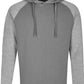 MMT 0611 ― Bi-Color No Pocket Hoodie Sweatshirt - Grau Solid / Melange