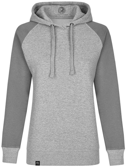 MMT 0621 ― Damen Bi-Color No Pocket Hoodie - Grau Melange / Solid