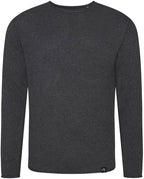 ― % ― ECL 0060 ― Recycled Feinstrick-Pullover aus regenerierter Baumwolle - Charcoal Grau / S