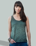 Auslaufartikel ― JAN 8017 ― Damen Bio-Baumwolle Flammgarn Tank Top - Horizon Blau