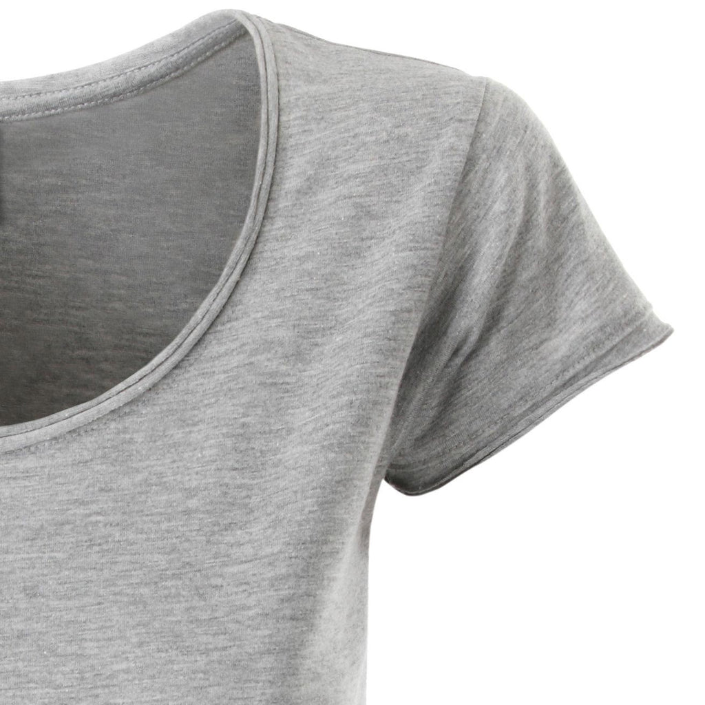 JMS 0108 ― Damen Rollsaum T-Shirt mit Bio-Baumwolle