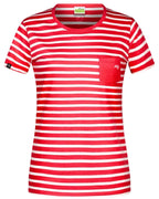 ― % ― JMS 2708 ― Women's Bio-Baumwolle Streifen T-Shirt